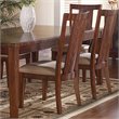 ADD TO YOUR SET: Somerton Runway Contemporary Fabric Dining Side Chair in Warm Brown Finish