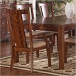 ADD TO YOUR SET: Somerton Runway Contemporary Fabric Dining Arm Chair in Warm Brown Finish