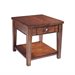 Somerton Runway Contemporary End Table in Warm Brown