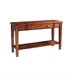 Somerton Runway Contemporary Sofa Table in Warm Brown