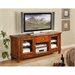 Somerton Runway Contemporary TV Console in Warm Brown