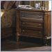 Somerton Excursions Coastal 3 Drawer Night Stand in Honey Brown