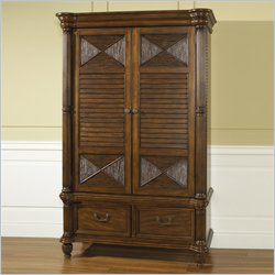 Somerton Excursions Costal TV Armoire in Honey Brown