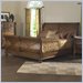 Somerton Excursions Coastal Sleigh Bed in Honey Brown Finish