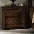 ADD TO YOUR SET: Somerton Melbourne Traditional 2 Drawer Night Stand in Warm Brown