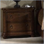 Somerton Melbourne Traditional 2 Drawer Night Stand in Warm Brown