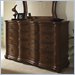 Somerton Melbourne Traditional 12 Drawer Dresser in Warm Brown