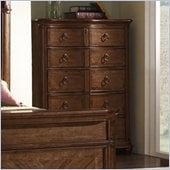 Somerton Melbourne Traditional 5 Drawer Chest in Warm Brown Finish
