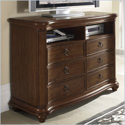 Somerton Melbourne Traditional Entertainment Chest in Warm Brown