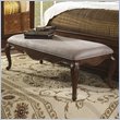 ADD TO YOUR SET: Somerton Melbourne Traditional Bedroom Bench in Warm Brown