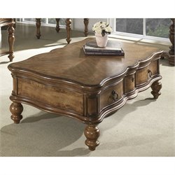 Somerton Melbourne Traditional Cocktail Table in Warm Brown