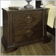 ADD TO YOUR SET: Somerton Villa Madrid 2 Drawer Night Stand in Dusk Brown Finish
