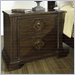 Somerton Villa Madrid 2 Drawer Night Stand in Dusk Brown Finish