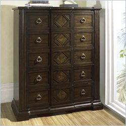 Somerton Villa Madrid 5 Drawer Chest in Dusk Brown Finish