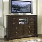 Somerton Villa Madrid 7 Drawer Media Chest in Dusk Brown Finish
