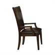 ADD TO YOUR SET: Somerton Villa Madrid Leather Dining Arm Chair in Dusk Brown Finish