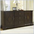 ADD TO YOUR SET: Somerton Villa Madrid Side Server Buffet in Dusk Brown Finish