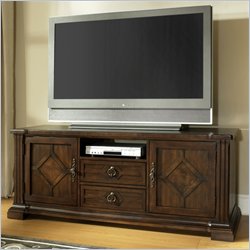 Somerton Villa Madrid Media Stand in Dusk Brown Finish