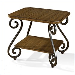 Somerton Covington End Table in Cocoa Brown