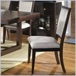 ADD TO YOUR SET: Somerton Shadow Ridge Modern Fabric Side Dining Chair in Chocolate Finish