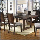 Somerton Shadow Ridge Modern Rectangular Casual Dining Table in Chocolate Finish
