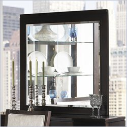 Somerton Shadow Ridge Modern Beveled Mirror in Chocolate