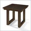 ADD TO YOUR SET: Somerton Shadow Ridge Modern End Table in Chocolate