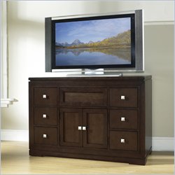 Somerton Shadow Ridge Modern Entertainment Unit in Chocolate