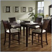 Somerton Brazilia Gathering Table 5 Piece Pub Set in Dark Brown