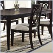 ADD TO YOUR SET: Somerton Crossroads Fabric Dining Side Chair in Deep Burnished Brown Finish