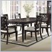 Somerton Crossroads Rectangular Dining Table in Deep Burnished Brown