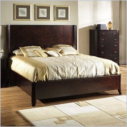 Somerton Crossroads Panel Bed in Deep Burnished Brown Finish