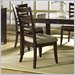 Somerton Serenity Contemporary Dining Side Chair in Rich Brown
