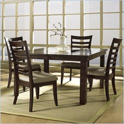 Somerton Serenity 5 Piece Dining Set in Rich Brown
