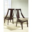 ADD TO YOUR SET: Somerton Cirque Fabric Dining Side Chair in Merlot Finish
