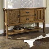 Somerton Craftsman Mission Side Server Buffet in Brown Finish