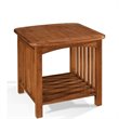 ADD TO YOUR SET: Somerton Craftsman Mission End Table in Brown Finish