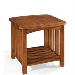 Somerton Craftsman Mission End Table in Blonde Finish