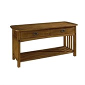 Somerton Craftsman Mission Sofa Table in Brown Finish
