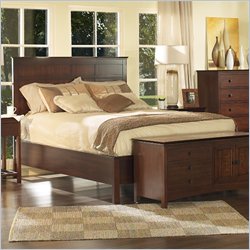Somerton Enchantment Panel Bed in Rich Cappuccino Finish-Queen