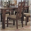 ADD TO YOUR SET: Somerton Enchantment Fabric Dining Side Chair in Rich Cappuccino Finish