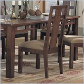Somerton Enchantment Fabric Dining Side Chair in Rich Cappuccino Finish