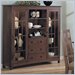 Somerton Enchantment Display Case Curio Cabinet in Rich Cappuccino