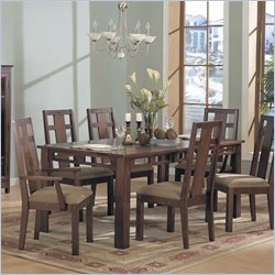Somerton Enchantment 7 Piece Dining Set in Rich Cappuccino