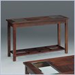 ADD TO YOUR SET: Somerton Enchantment Sofa Table in Rich Cappuccino and Clear Glass