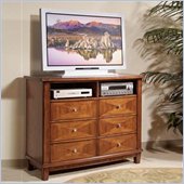 Somerton Runway Contemporary Entertainment Dresser in Warm Brown