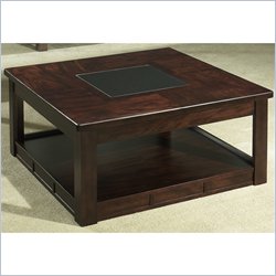 Somerton Serenity Square Cocktail Table in Brown