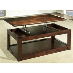 Somerton Serenity Lift Top Rectanglular Coffee Table in Brown
