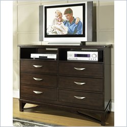 Somerton Cirque TV Chest in Merlot