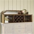 ADD TO YOUR SET: Somerton Craftsman Mission Drink Server Hutch in Brown Finish